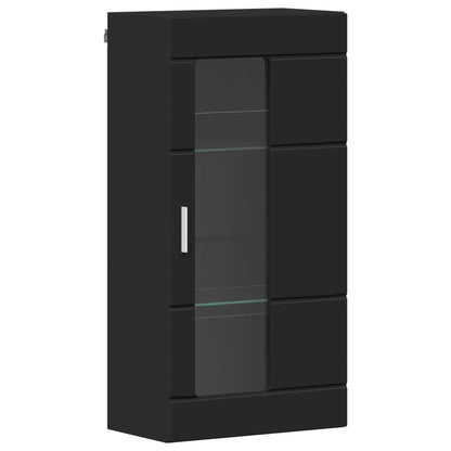 vidaXL Wooden Cabinet Black Engineered Wood