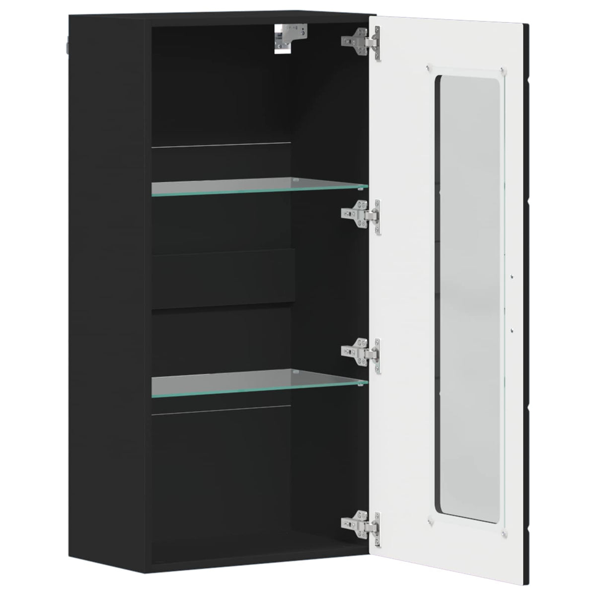 vidaXL Wooden Cabinet Black Engineered Wood