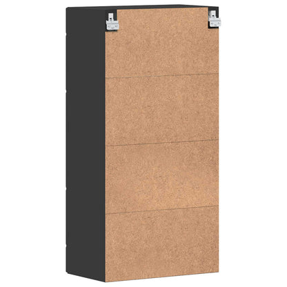 vidaXL Wooden Cabinet Black 50 x 29 x 100 cm Engineered Wood