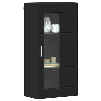 vidaXL Wooden Cabinet Black 50 x 29 x 100 cm Engineered Wood