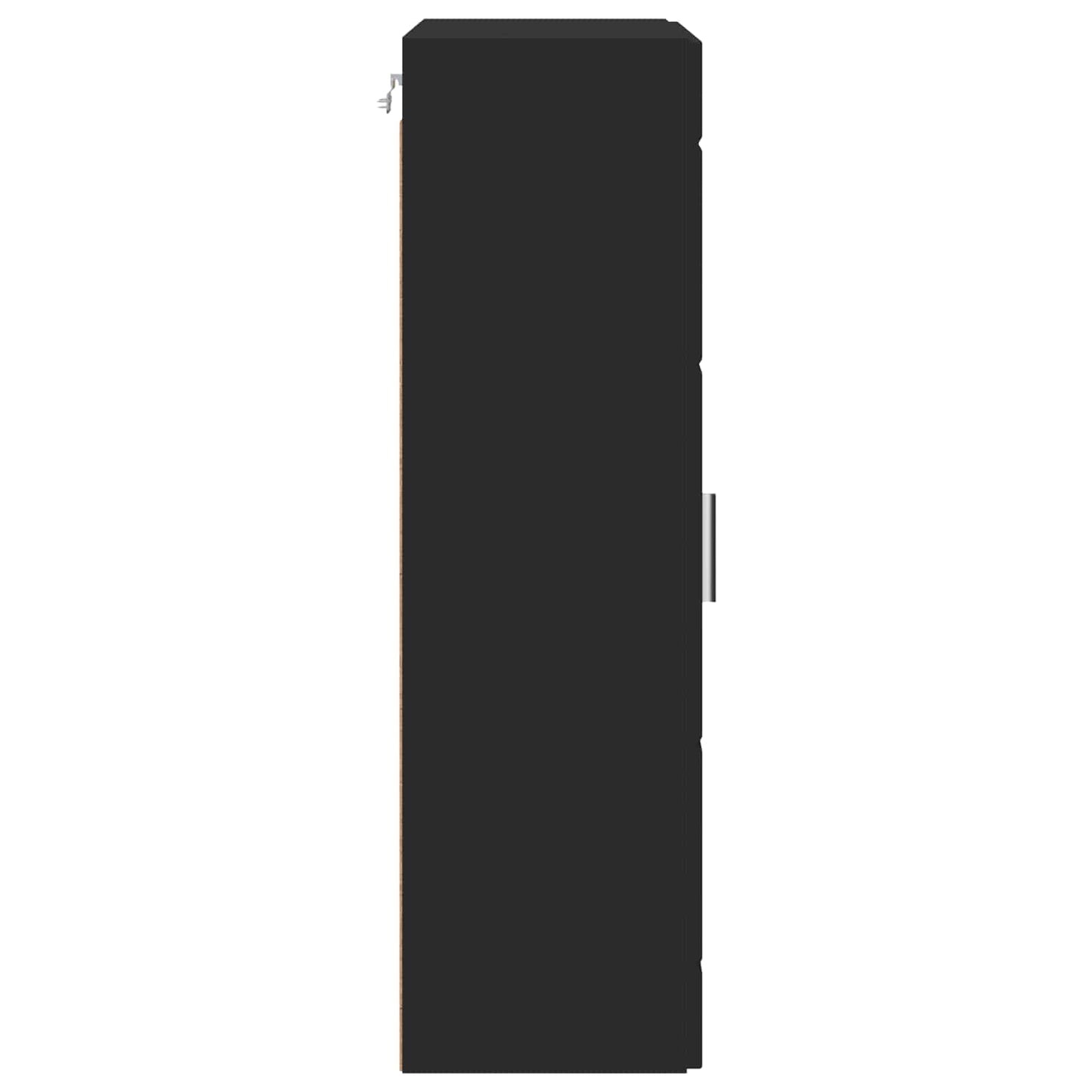 vidaXL Wooden Cabinet Black 50 x 29 x 100 cm Engineered Wood