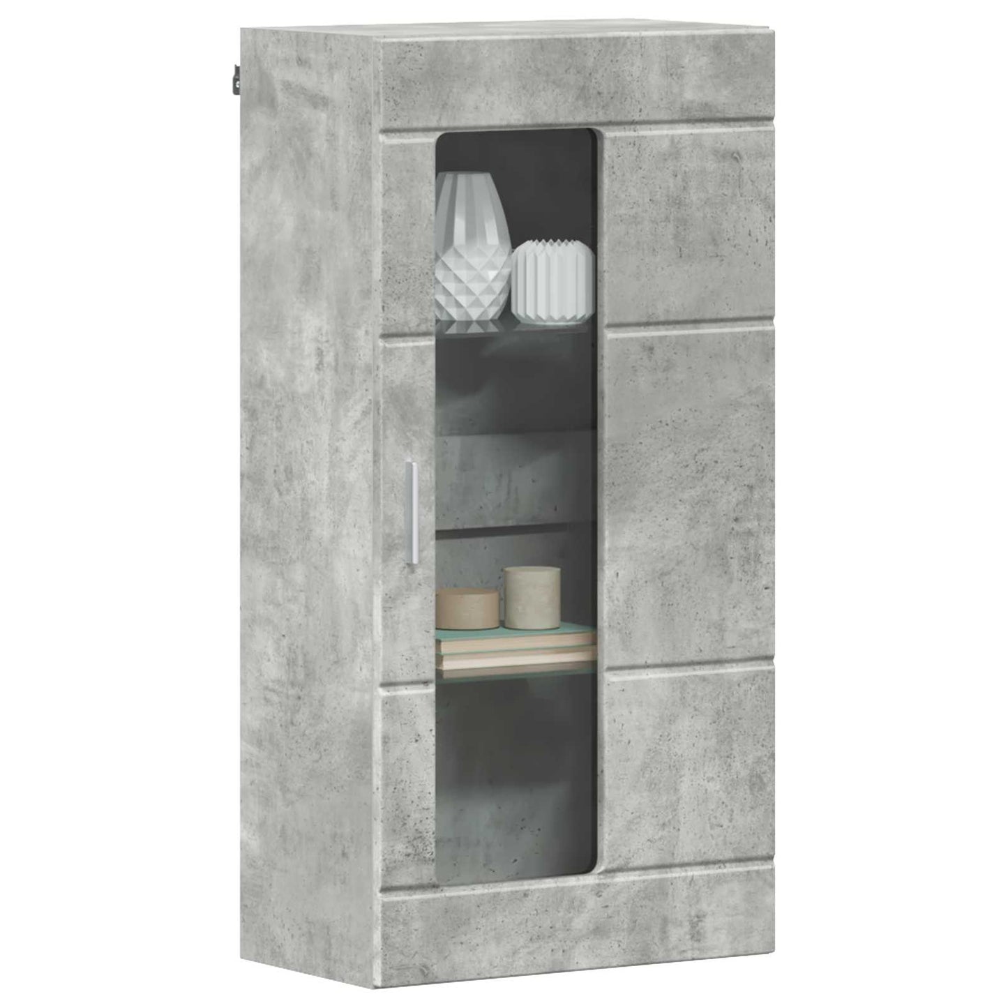 vidaXL Wooden Cabinet Concrete Grey 50 x 29 x 100 cm Engineered Wood