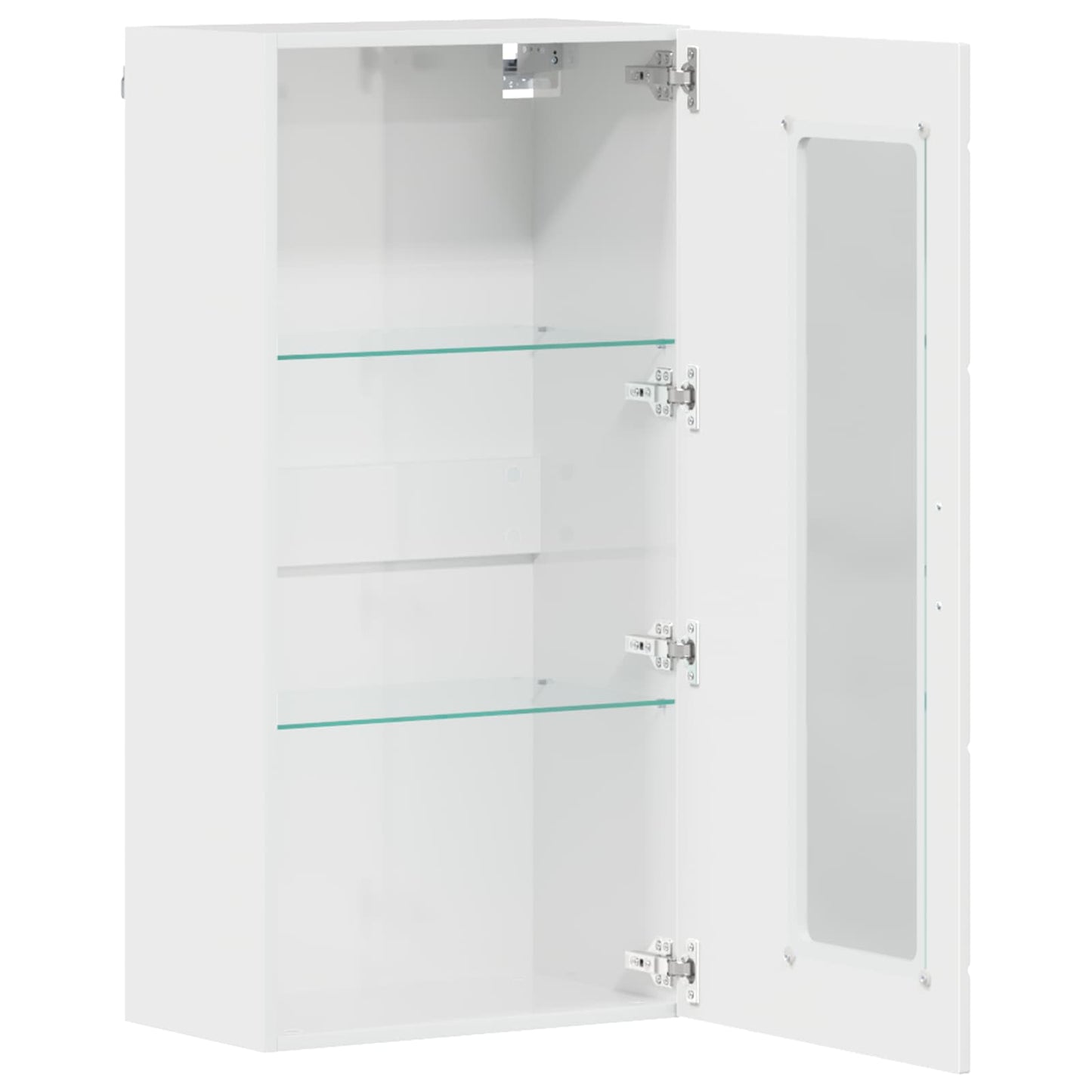 vidaXL Wooden Cabinet with Storage High Gloss White 50 x 29 x 100 cm
