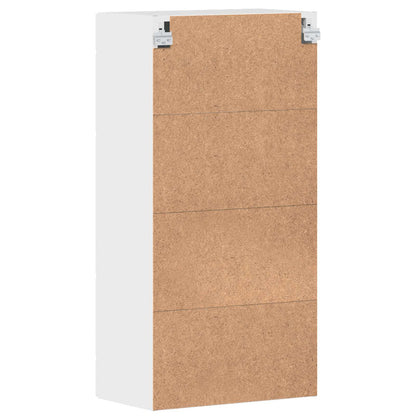vidaXL Wooden Cabinet with Storage High Gloss White 50 x 29 x 100 cm