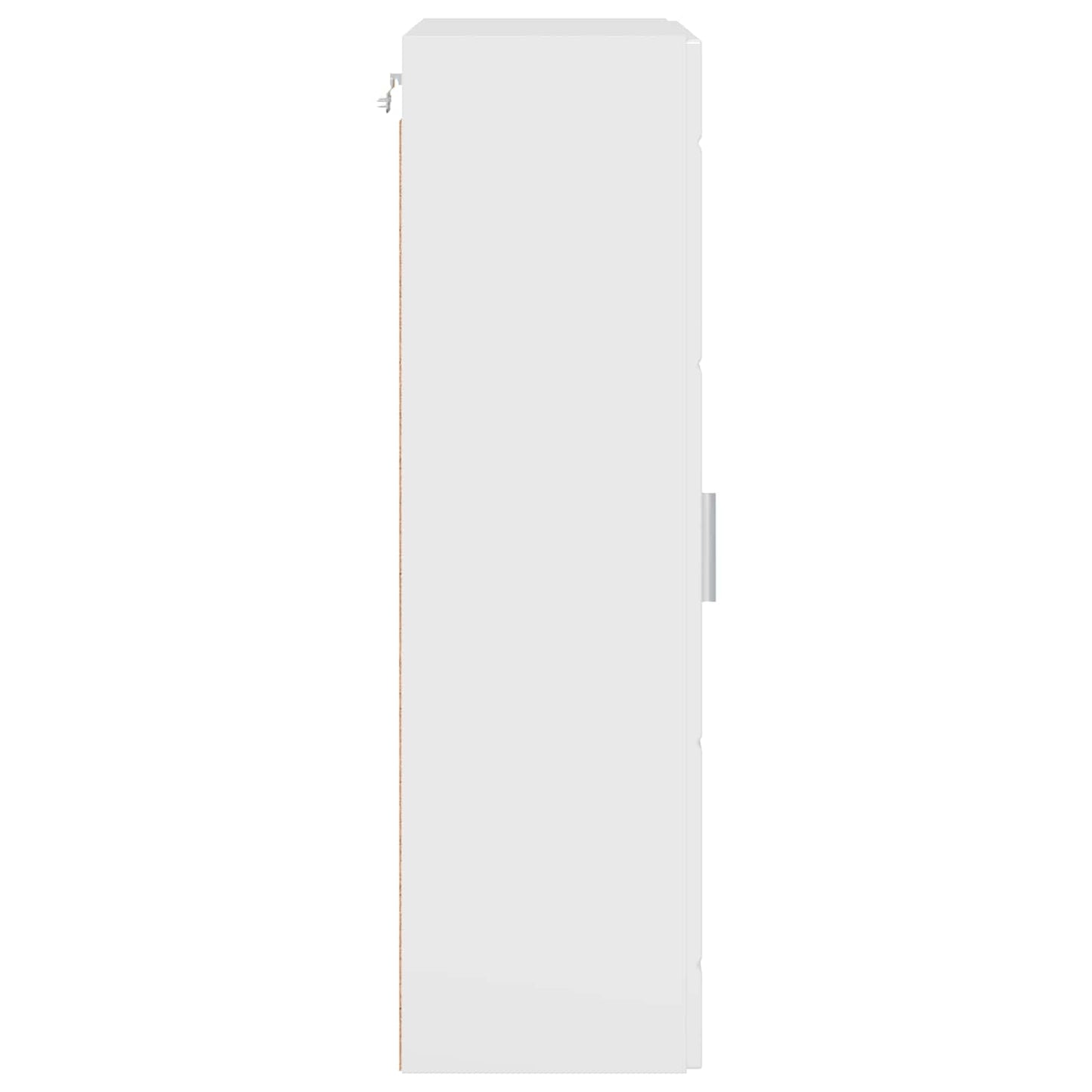 vidaXL Wooden Cabinet with Storage High Gloss White 50 x 29 x 100 cm