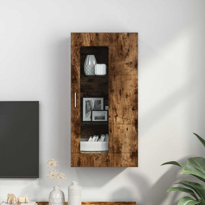 vidaXL Wooden Cabinet Smoked Oak Engineered Wood