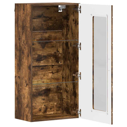 vidaXL Wooden Cabinet Smoked Oak 50 x 29 x 100 cm Engineered Wood