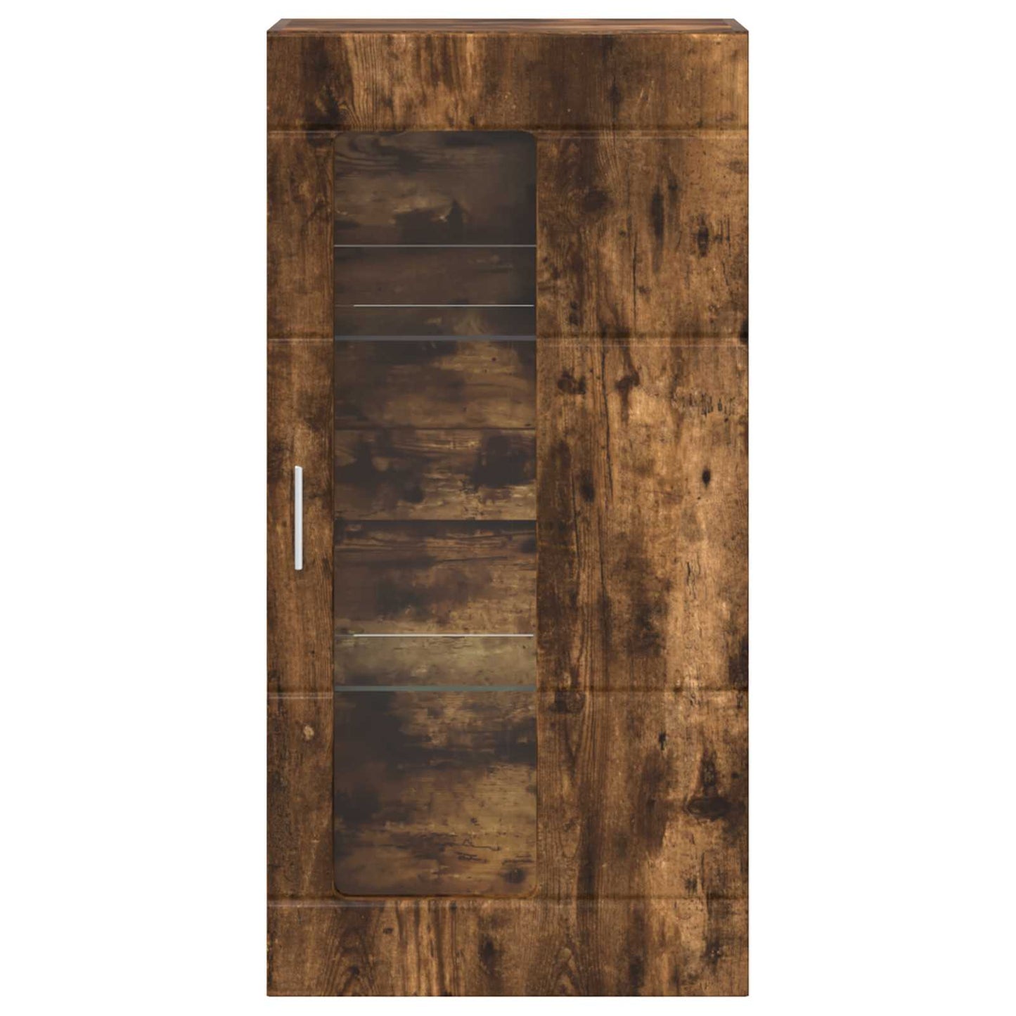 vidaXL Wooden Cabinet Smoked Oak Engineered Wood