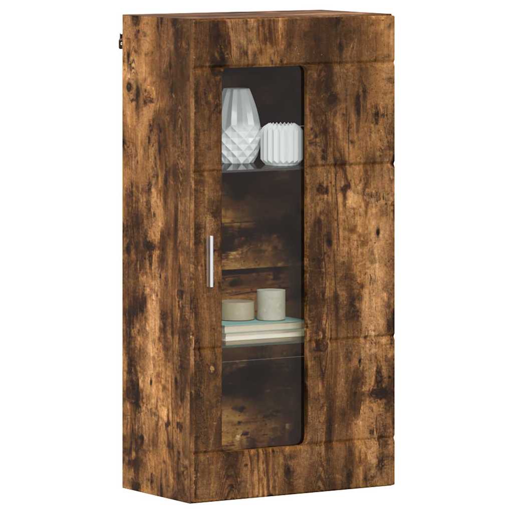 vidaXL Wooden Cabinet Smoked Oak 50 x 29 x 100 cm Engineered Wood
