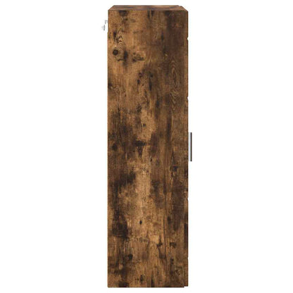 vidaXL Wooden Cabinet Smoked Oak 50 x 29 x 100 cm Engineered Wood