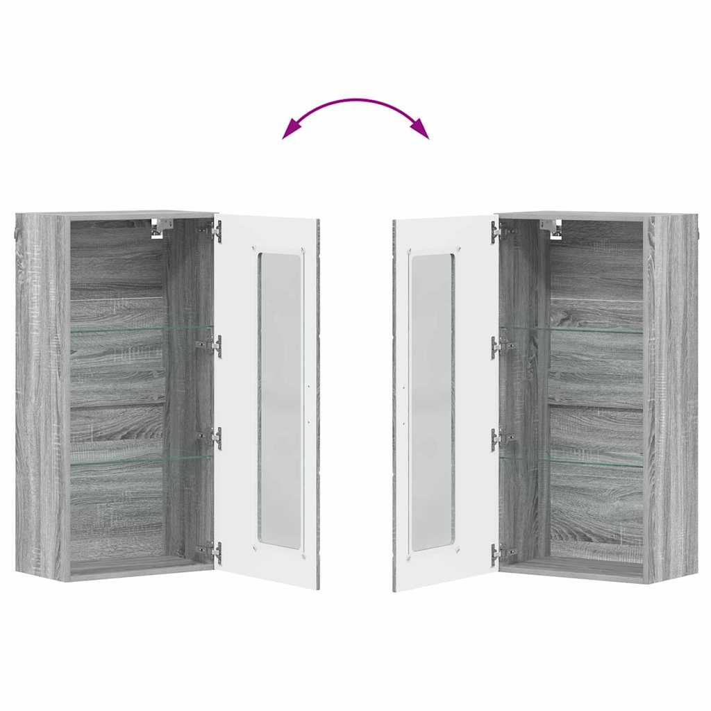 vidaXL Wooden Cabinet Grey Sonoma 50 x 29 x 100 cm Engineered Wood