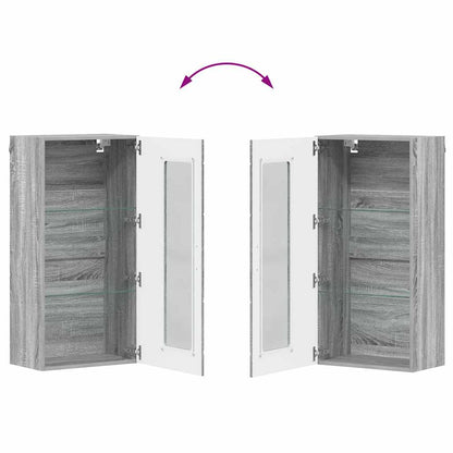 vidaXL Wooden Cabinet Grey Sonoma 50 x 29 x 100 cm Engineered Wood