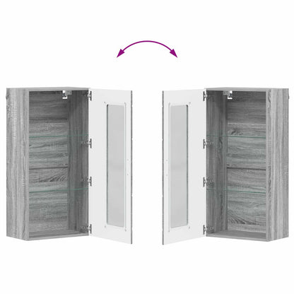 vidaXL Wooden Cabinet Grey Sonoma Engineered Wood