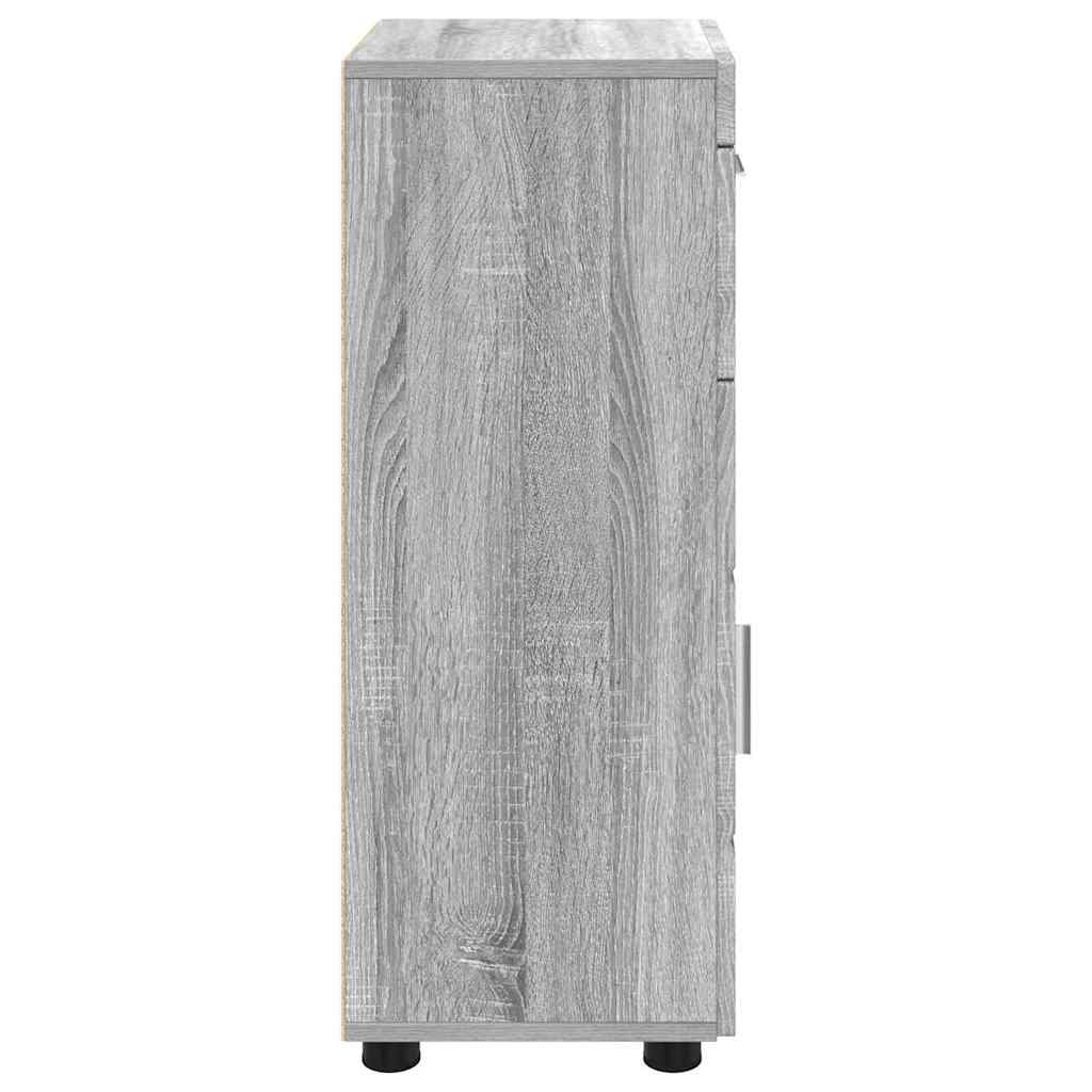 vidaXL Wooden Cabinet Grey Sonoma 50 x 29 x 100 cm Engineered Wood