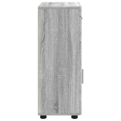vidaXL Wooden Cabinet Grey Sonoma 50 x 29 x 100 cm Engineered Wood
