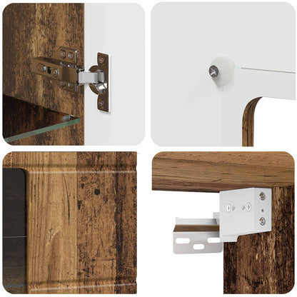 vidaXL Wooden Cabinet Old Wood 50 x 29 x 100 cm Engineered Wood