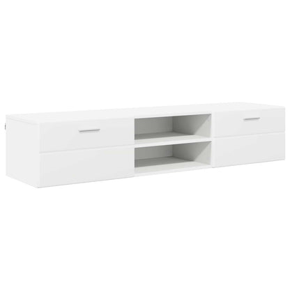vidaXL Wooden Cabinet 150 x 39 x 30 cm White Engineered Wood