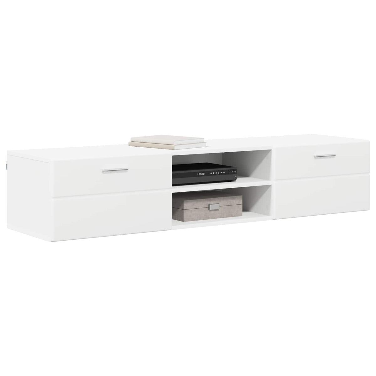 vidaXL Wooden Cabinet 150 x 39 x 30 cm White Engineered Wood