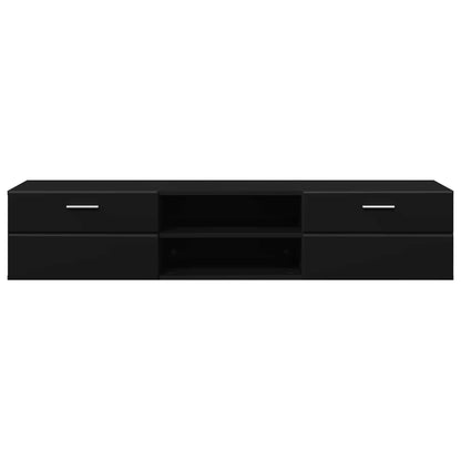 vidaXL Wooden Cabinet Black 150 x 39 x 30 cm Engineered Wood