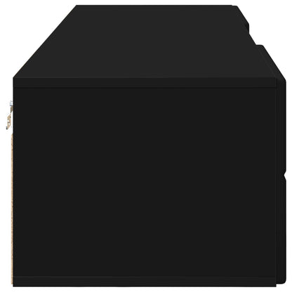 vidaXL Wooden Cabinet Black 150 x 39 x 30 cm Engineered Wood