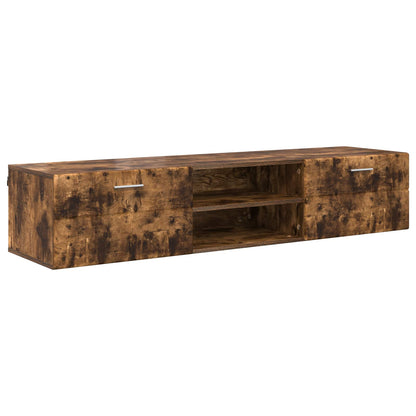 vidaXL Wooden Cabinet Smoked Oak 150 x 39 x 30 cm Engineered Wood