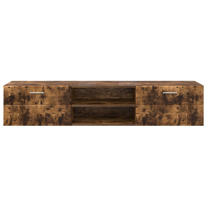 vidaXL Wooden Cabinet Smoked Oak 150 x 39 x 30 cm Engineered Wood