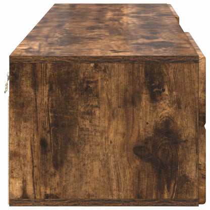 vidaXL Wooden Cabinet Smoked Oak 150 x 39 x 30 cm Engineered Wood