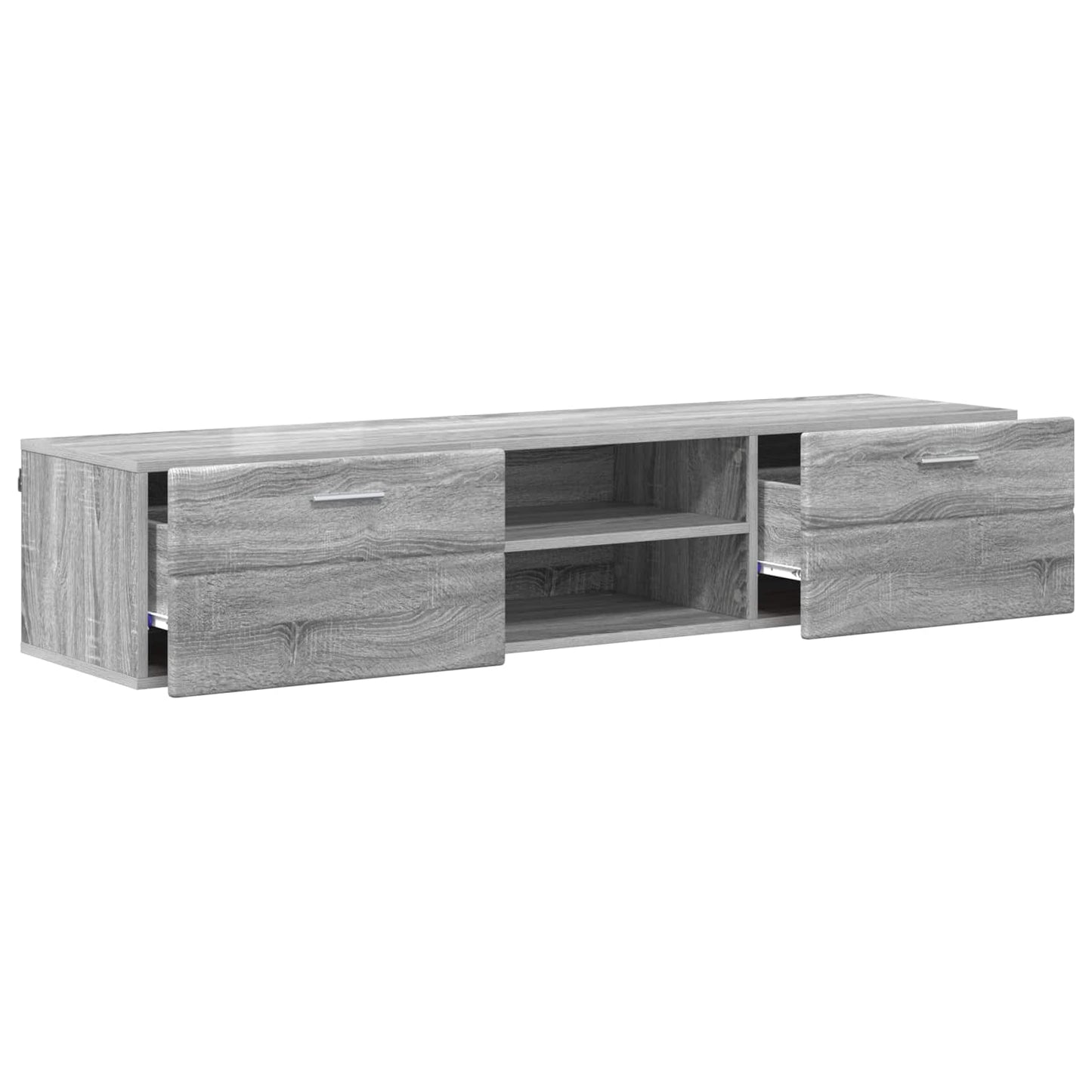 vidaXL Wooden Cabinet Grey Sonoma 150 x 39 x 30 cm Engineered Wood