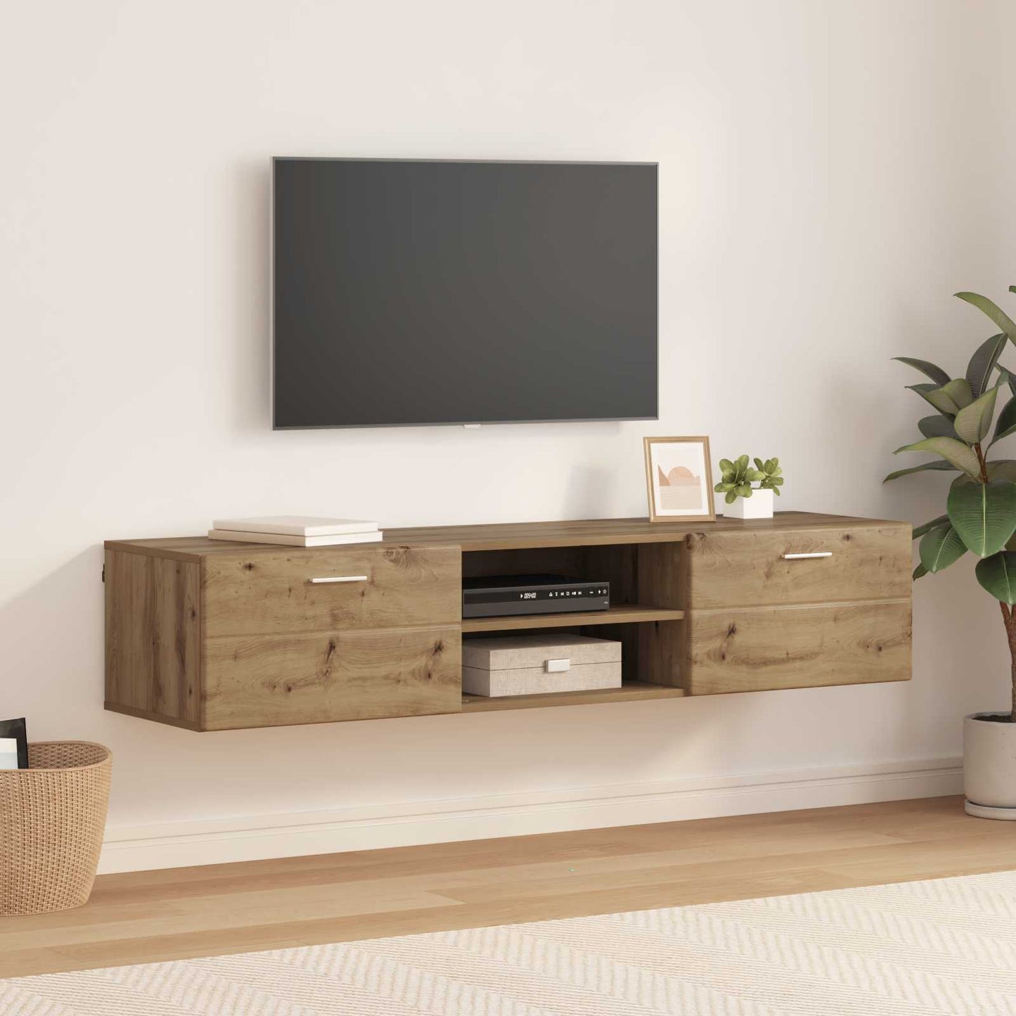 vidaXL Wooden Cabinet Artisan Oak 150 x 39 x 30 cm Engineered Wood