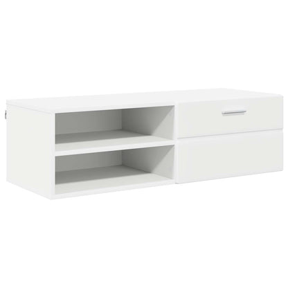 vidaXL Wooden Cabinet 100.5 x 39 x 30 cm White Engineered Wood