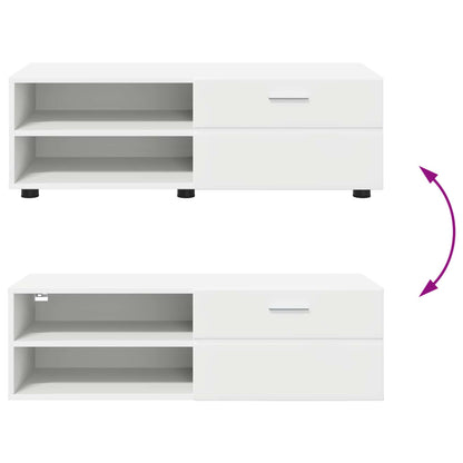 vidaXL Wooden Cabinet 100.5 x 39 x 30 cm White Engineered Wood