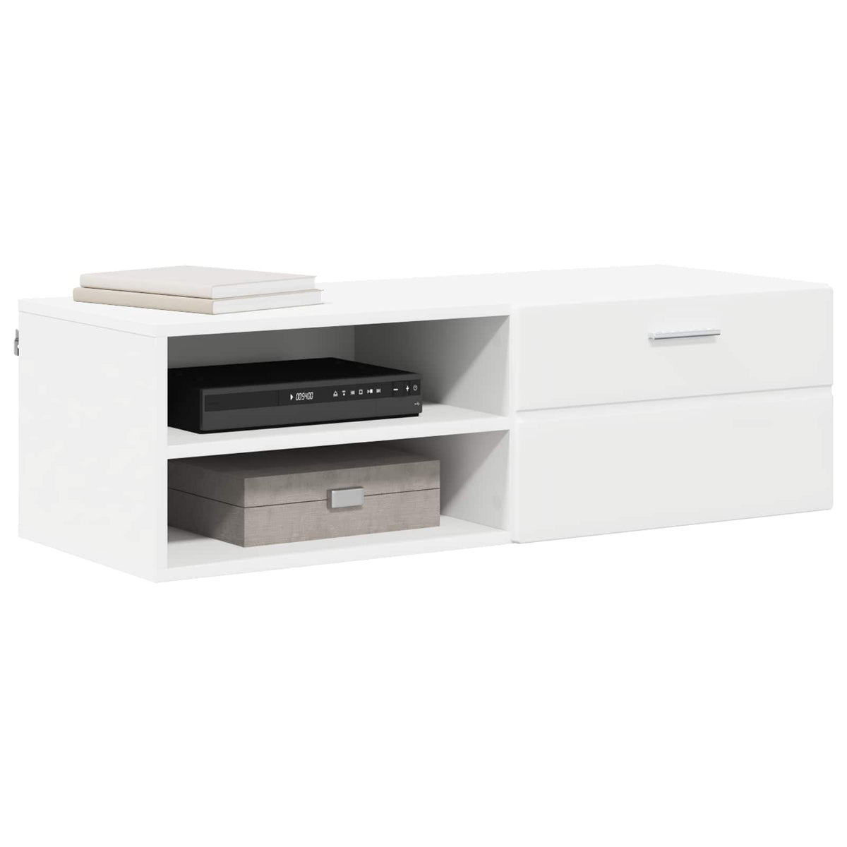 vidaXL Wooden Cabinet 100.5 x 39 x 30 cm White Engineered Wood