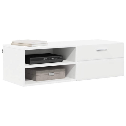 vidaXL Wooden Cabinet 100.5 x 39 x 30 cm White Engineered Wood