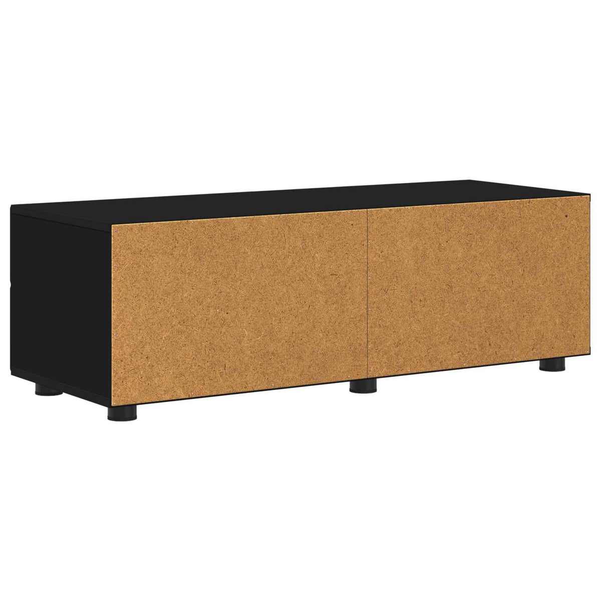 vidaXL Wooden Cabinet 100.5 x 39 x 30 cm Black Engineered Wood