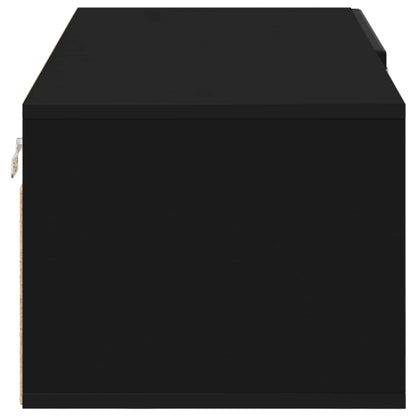 vidaXL Wooden Cabinet 100.5 x 39 x 30 cm Black Engineered Wood