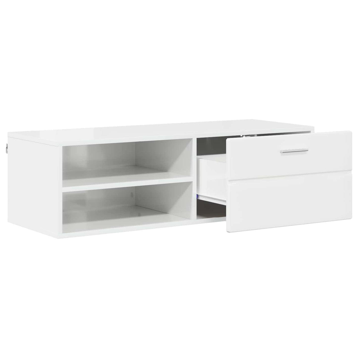 vidaXL Wooden Cabinet 100.5 x 39 x 30 cm Concrete Grey Engineered Wood