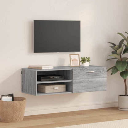 vidaXL Wooden Cabinet 100.5 x 39 x 30 cm Grey Sonoma Engineered Wood