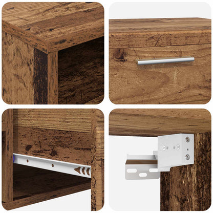 vidaXL Wooden Cabinet Old Wood 100.5 x 39 x 30 cm Engineered Wood