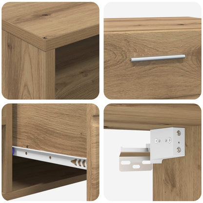 vidaXL Wooden Cabinet Artisan Oak 100.5 x 39 x 30 cm Engineered Wood