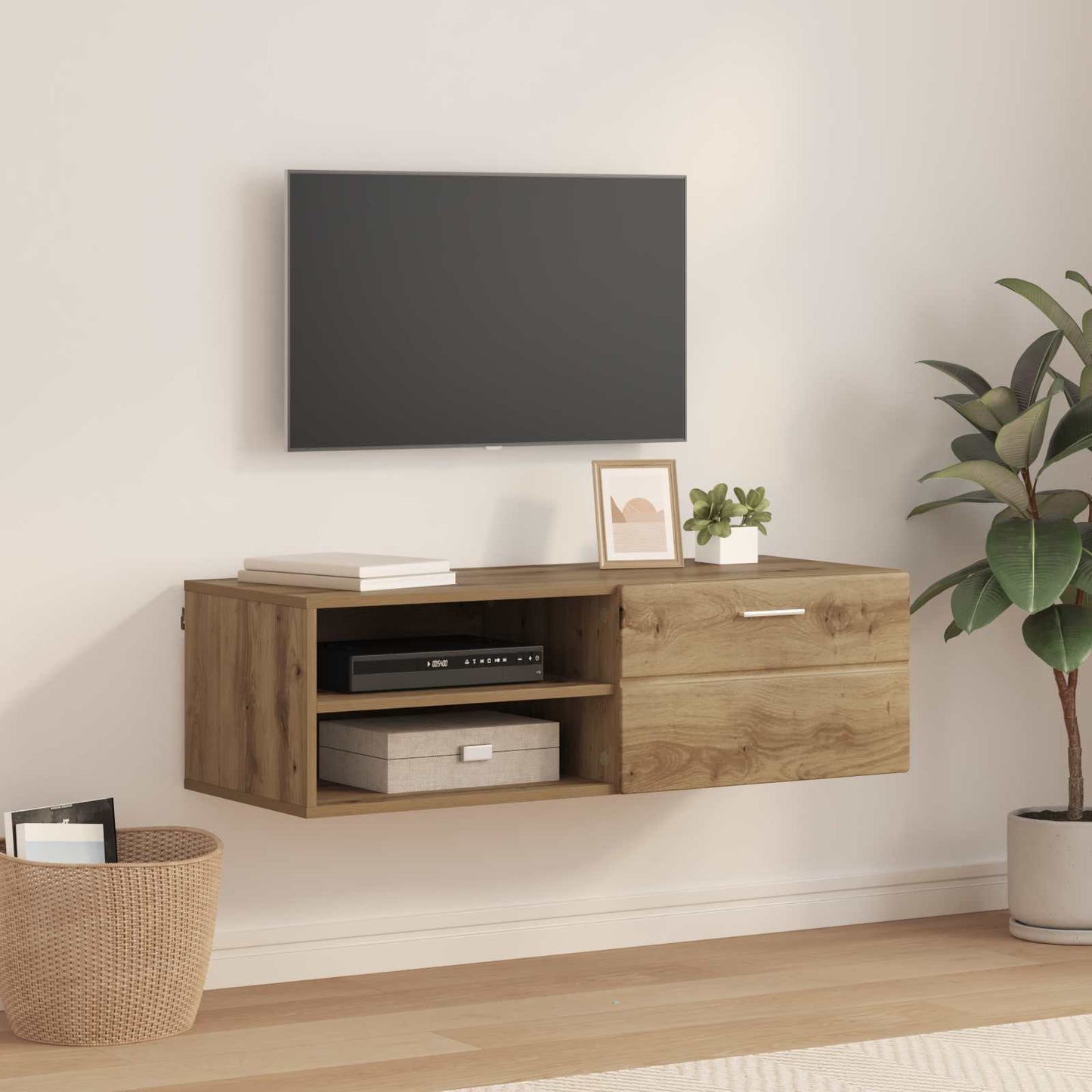vidaXL Wooden Cabinet Artisan Oak 100.5 x 39 x 30 cm Engineered Wood