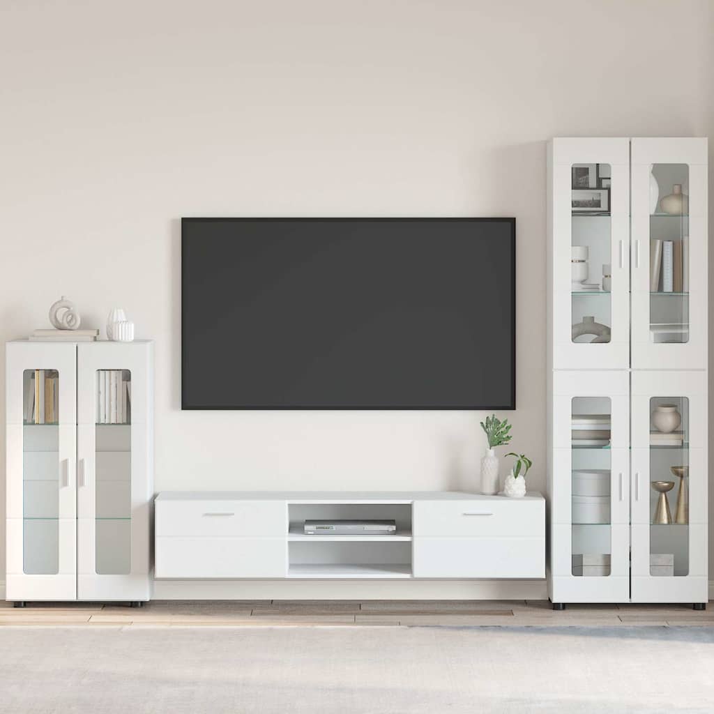 vidaXL Sideboard FLORIN 55.5 x 29 x 100 cm White Engineered Wood