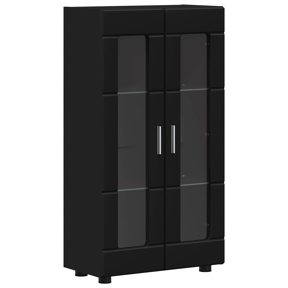 vidaXL Sideboard FLORIN 55.5 x 29 x 100 cm Black Engineered Wood