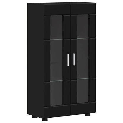 vidaXL Sideboard FLORIN Black 55.5 x 29 x 100 cm Engineered Wood