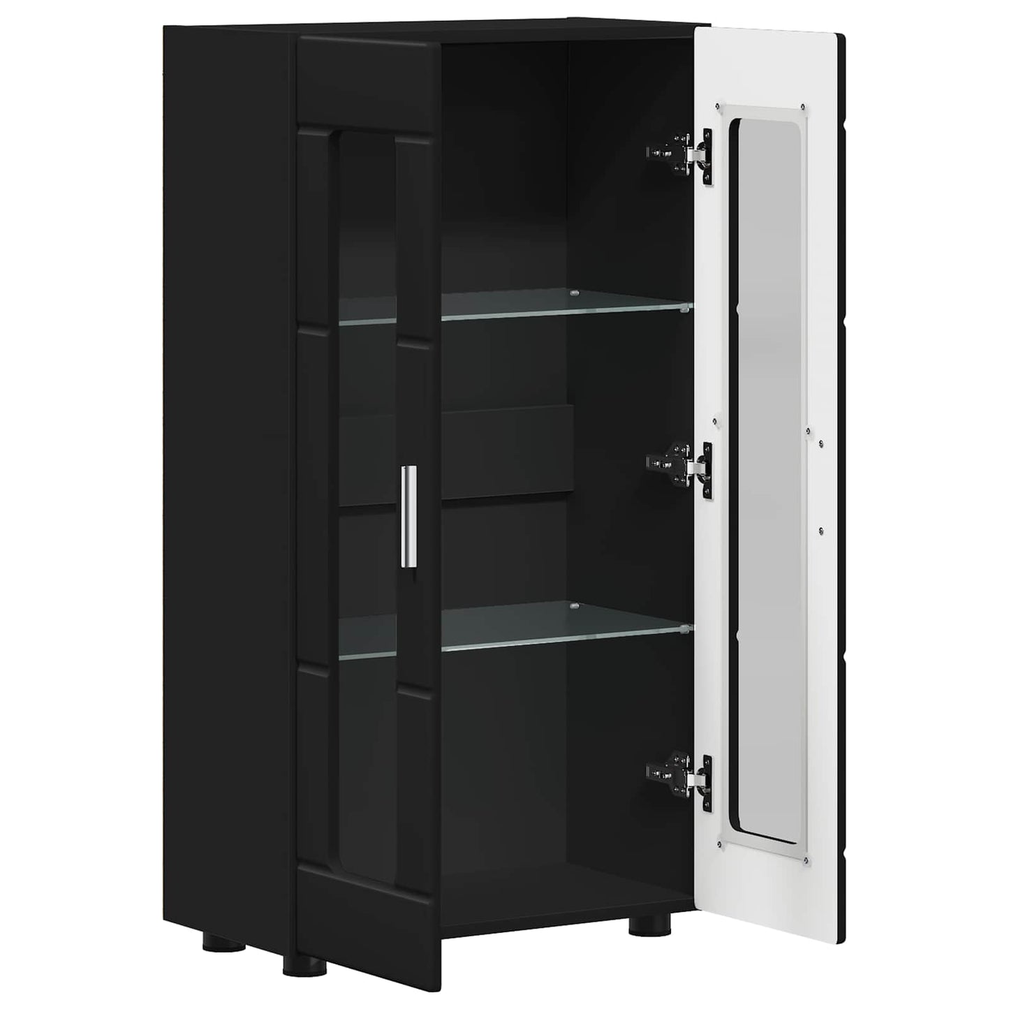 vidaXL Sideboard FLORIN Black 55.5 x 29 x 100 cm Engineered Wood