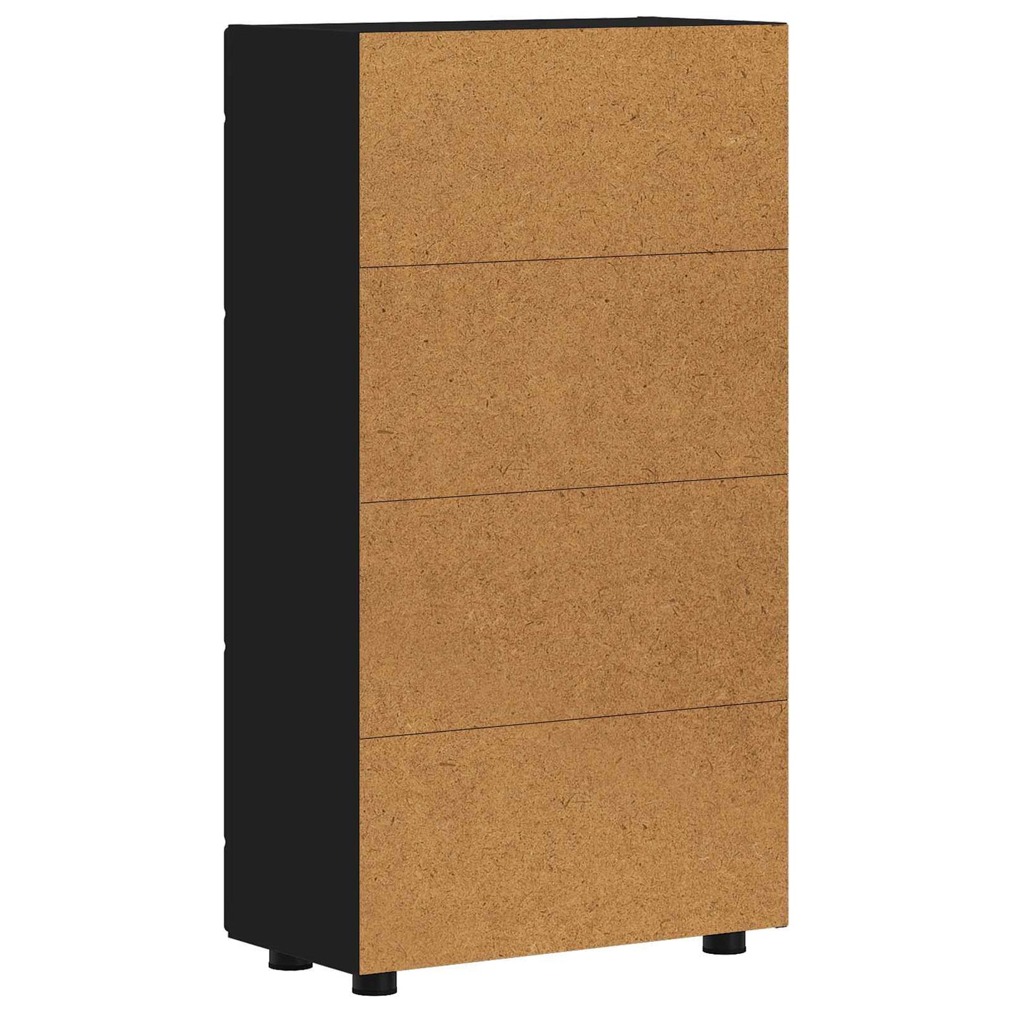 vidaXL Sideboard FLORIN Black 55.5 x 29 x 100 cm Engineered Wood