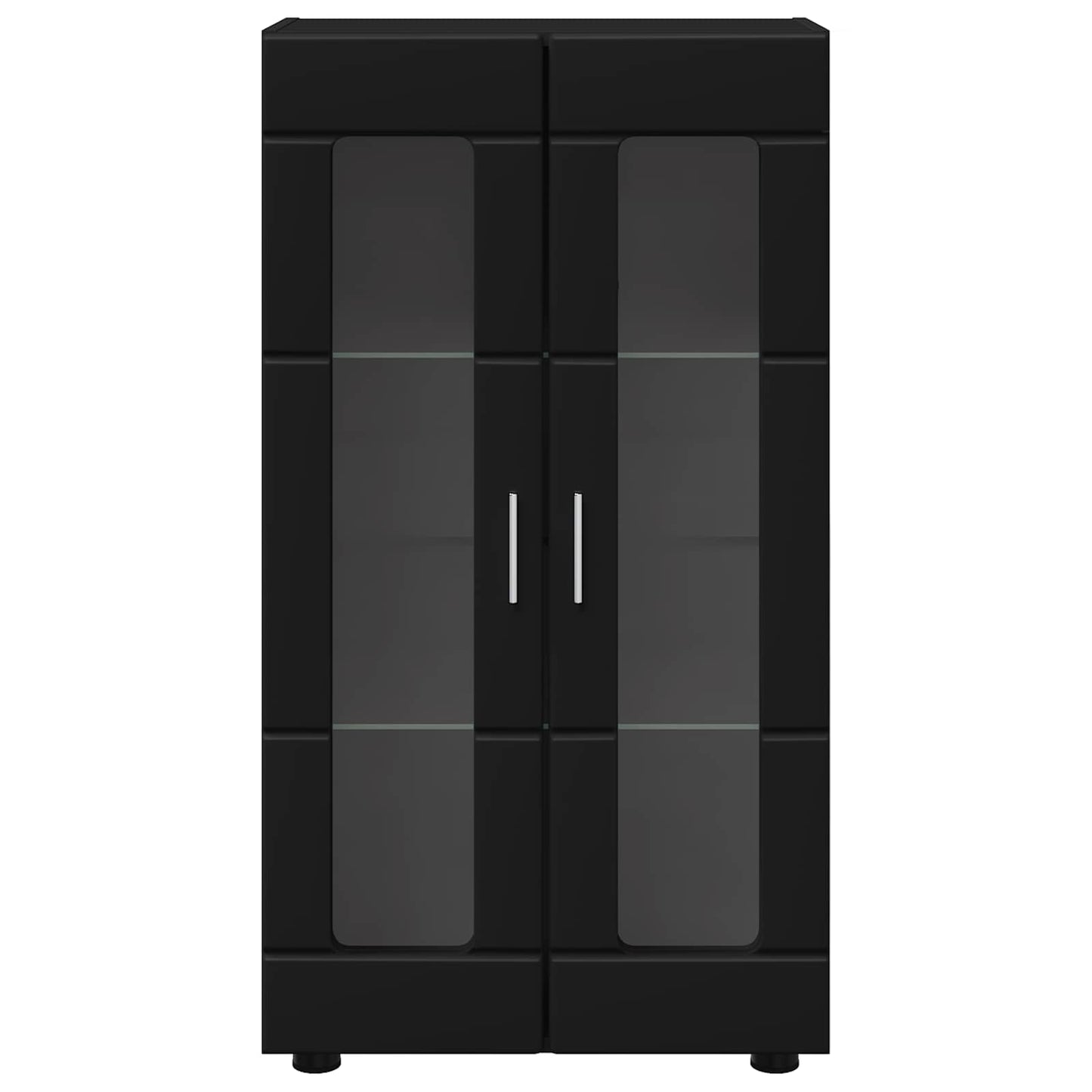 vidaXL Sideboard FLORIN Black 55.5 x 29 x 100 cm Engineered Wood