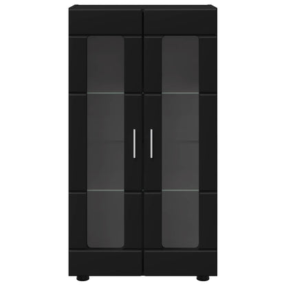 vidaXL Sideboard FLORIN Black 55.5 x 29 x 100 cm Engineered Wood