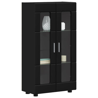 vidaXL Sideboard FLORIN Black 55.5 x 29 x 100 cm Engineered Wood