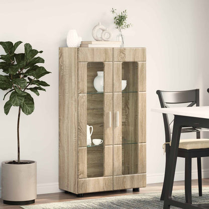 vidaXL Sideboard FLORIN Sonoma Oak 55.5 x 29 x 100 cm Engineered Wood