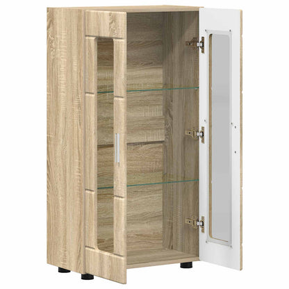 vidaXL Sideboard FLORIN Sonoma Oak 55.5 x 29 x 100 cm Engineered Wood